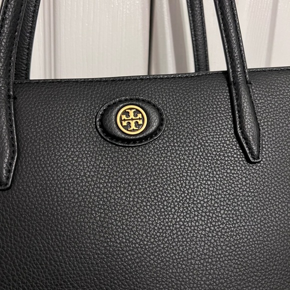 TORY BURCH Robinson Leather Tote. Black. NWOT - Picture 9 of 17